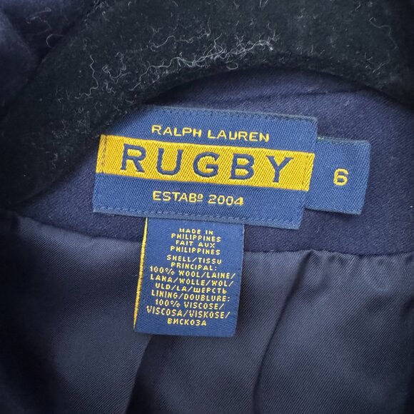 VINTAGE Ralph Lauren Rugby navy blazer with gold buttons - Picture 3 of 8